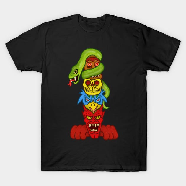 Number One Totem T-Shirt by MalcolmKirk